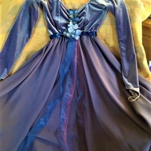 Stretch Velveteen and Chiffon Fairy Costume